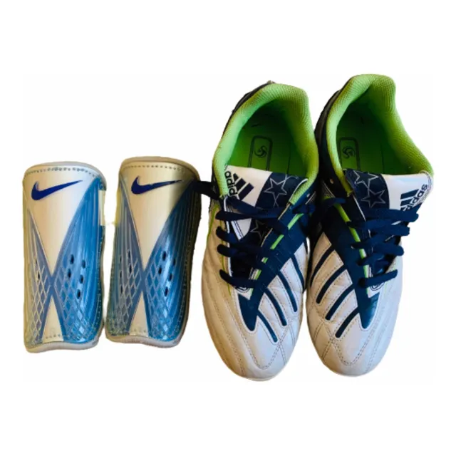 Zapatos Tacos adidas Y Canilleras Fútbol Original Damas/niña