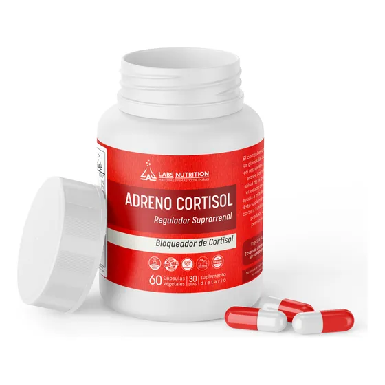 Adreno Cortisol X 60 Caps (regulador De Cortisol/antiestres) Sabor Sin Sabor