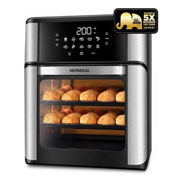 Fritadeira Air Fryer Forno Oven 12l, Mondial, 2000w - Afon-12l-bi