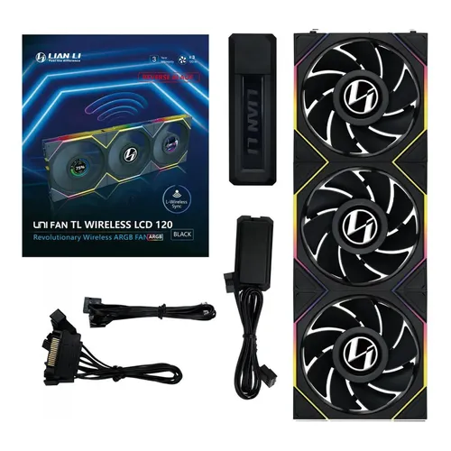 Lian Li UNI FAN TL セット Kit 3 Fans Lian Li Uni Fan Tl Wireless 120 Preto Rev. Preto