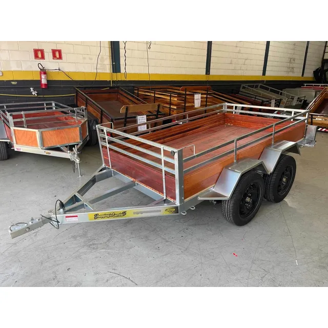 Carretinha 02 Eixos 2.50 X 1.40 X 0.40 Sem Freio Cap 750kg