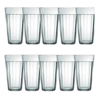 Jogo 10 Copo Americano Em Vidro Long Drink 450ml Nadir Jogo 10 Copo Americano Em Vidro Long Drink 450ml Nadir