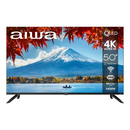 Pantalla Smart Tv Aiwa Roku 50 Pulgadas Qled 4k Ultra Hd
