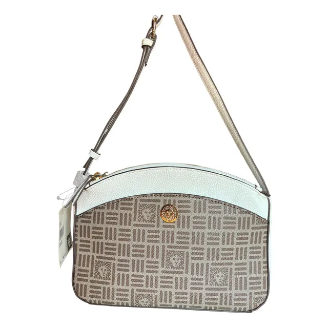 Bolso Crossbody Anne Klein Cuero Blanco.