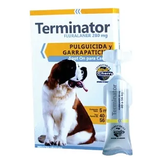 Genérico Bravecto. Terminator Pipeta Perro 40 A 56 Kg