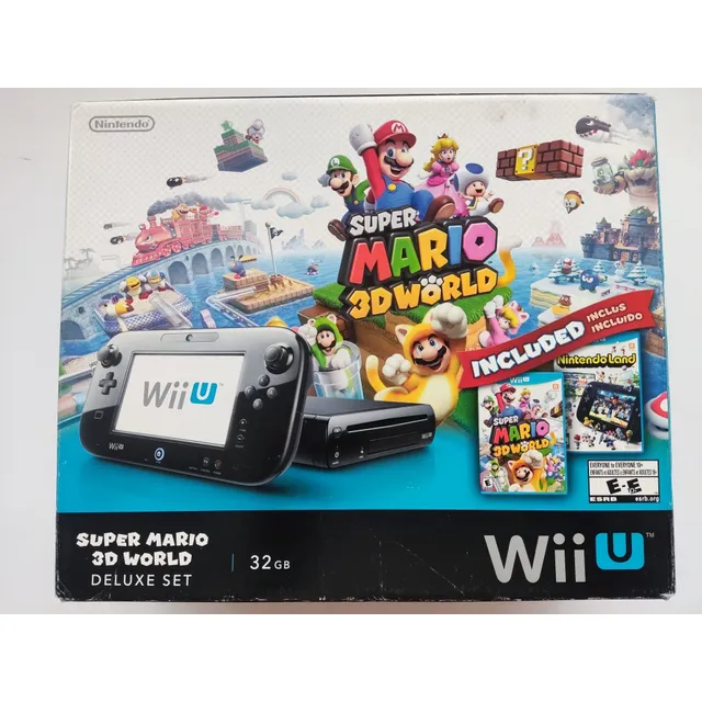 Nintendo Wii U 32gb Deluxe Set Super Mario 3d +caja Original