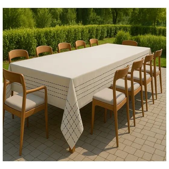 Toalha De Mesa Malha Francesa 8 Lugares Edição Especial