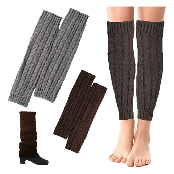 Invierno Calentadores Para Mujer Piernas, Frío 2 Pares