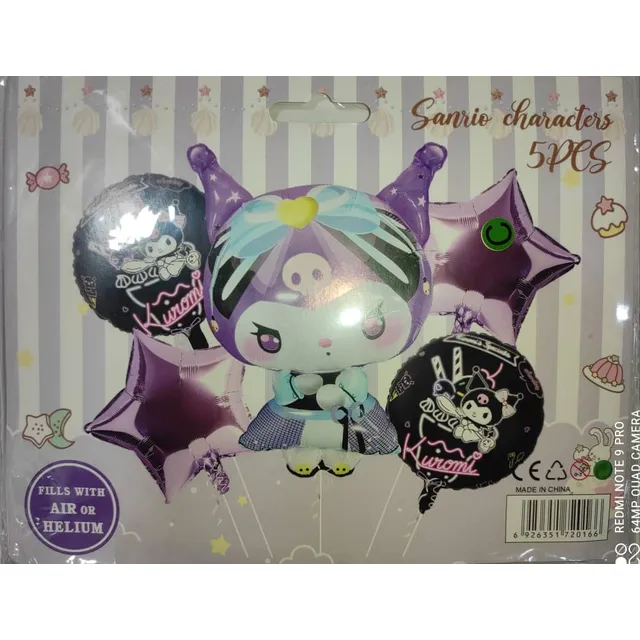 Globos Kuromi Set  Piezas 32 
