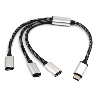 Cable Divisor Usb C Macho A Doble Usb C Hembra Para Tableta Cable Divisor Usb C Macho A Doble Usb C Hembra Para Tableta