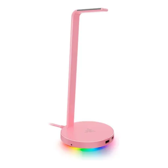 Razer Base Station Chroma V2 Suporte Headset Hub Usb Rosa