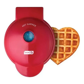 Máquina De Gofres Dash Red Heart 110v Color Rojo Máquina De Gofres Dash Red Heart 110v Color Rojo