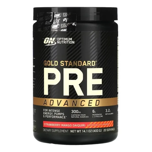 Pre Entreno On Gold Standard 20 Servicios - Tienda Fisica