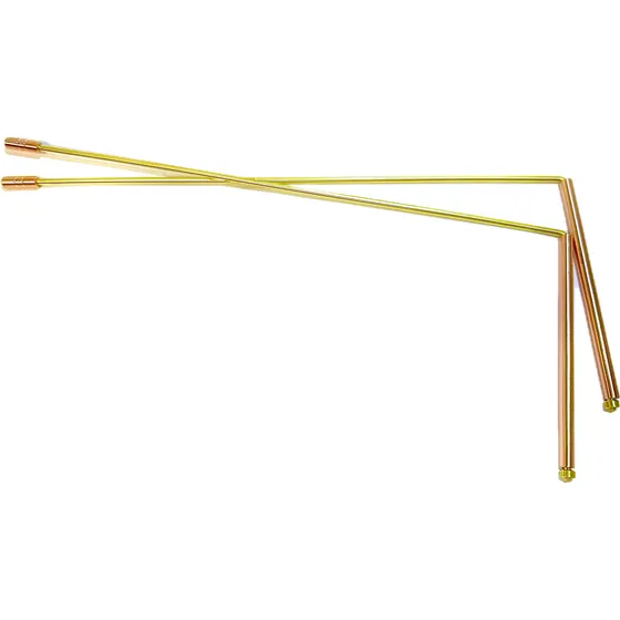 Varillas Radiestesia Bronce Cobre 30 Cm Con Puntas De Cobre