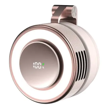 Ventilador Mini De Clip Con Soporte Magnético Rosa Claro