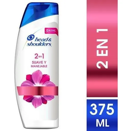 Shampoo Head & Shoulders 2en1 Suave Y Manejable 375 Ml