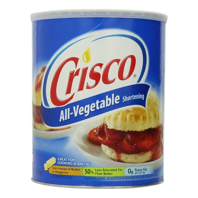 Manteca Vegetal Crisco All Vegetable Hornear Panes Postres