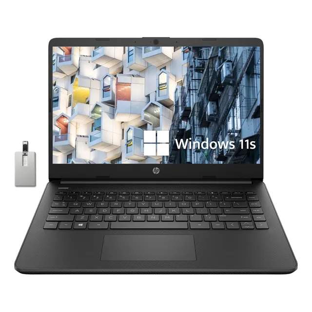 Laptop Hp Stream 14'' Intel N4120 8gb 64gb Windows 11-negro