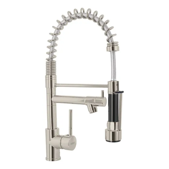 Monomando Para Fregadero con rociador extraible, Doble Salida, Elf-84n 49107 Element Foset