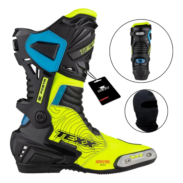Bota Motociclista Texx Pista Psbk Para Piloto Exigente C/nf