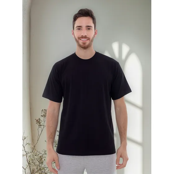 Remera Algodon Lisa Clásica Manga Corta Hombre Cameron 2081