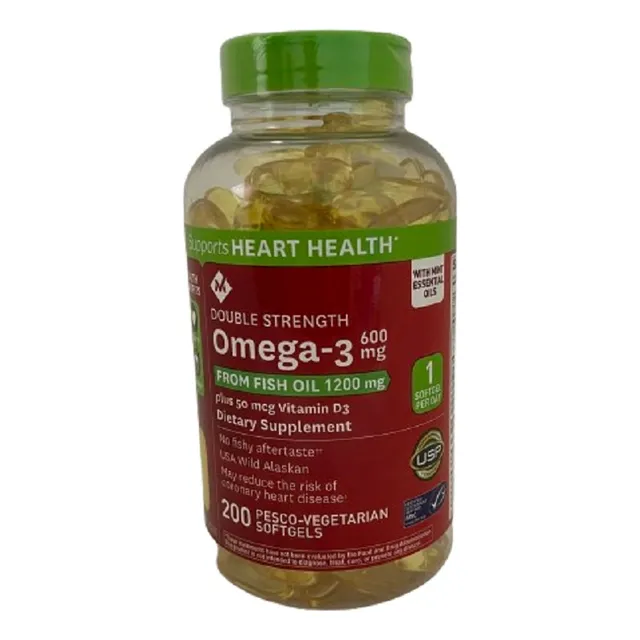 Omega 3  - 600mg - 200 Softgels - Members Mark