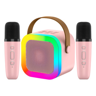 Bocina Karaoke Bluetooth Recargable Portatil Con 2 Microfono Bocina Karaoke Bluetooth Recargable Portatil Con 2 Microfono