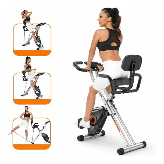 Yosuda Bicicleta Ergométrica Dobrável Silenciosa - X-bike