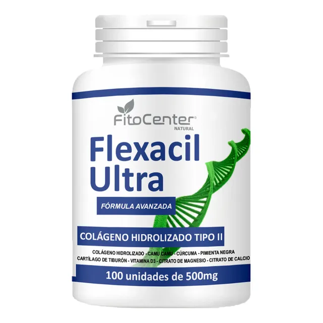 Flexacil Ultra 500mg Fitocenter Formula Avanzada 100 Capsula