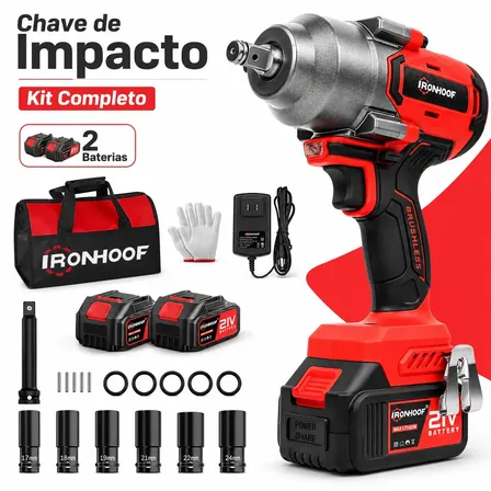 1200NM Chave De Impacto Potente Brushless Profissional