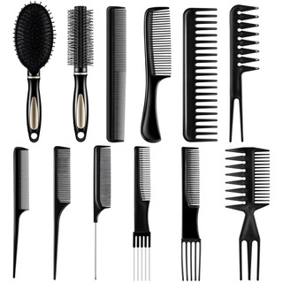 12 Set De Peines Y Cepillos De Pelo Cepillo De Remo Desenred 12 Set De Peines Y Cepillos De Pelo Cepillo De Remo Desenred