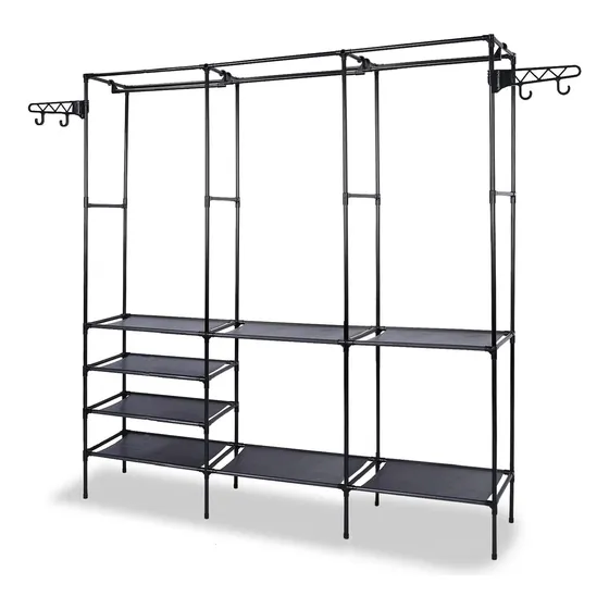 Closet Armario Perchero Armable Metal Organiza Colgar Ropa
