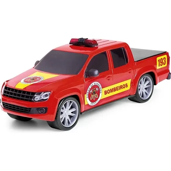 Polícia De Brinquedo Bombeiro E Prf Carrinho Poliplac