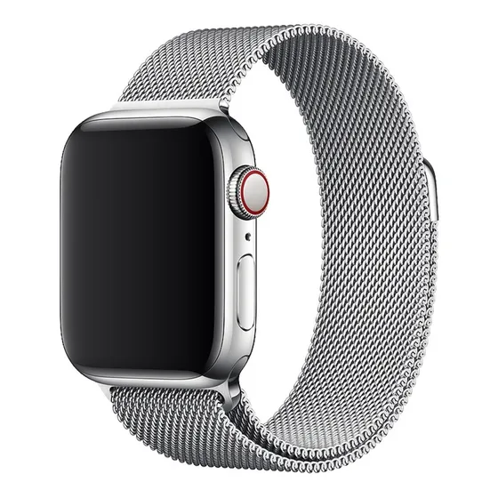 Correa Para Iwatch 38/40/41mm Smarttech Milanese Metalica Color Plata