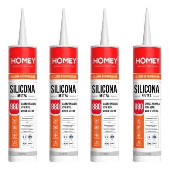 Silicona Homey X4 Neutra Transparente 300ml