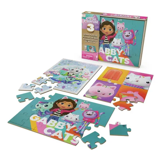 Rompecabezas Gabby's Dollhouse Pack X 3 Und