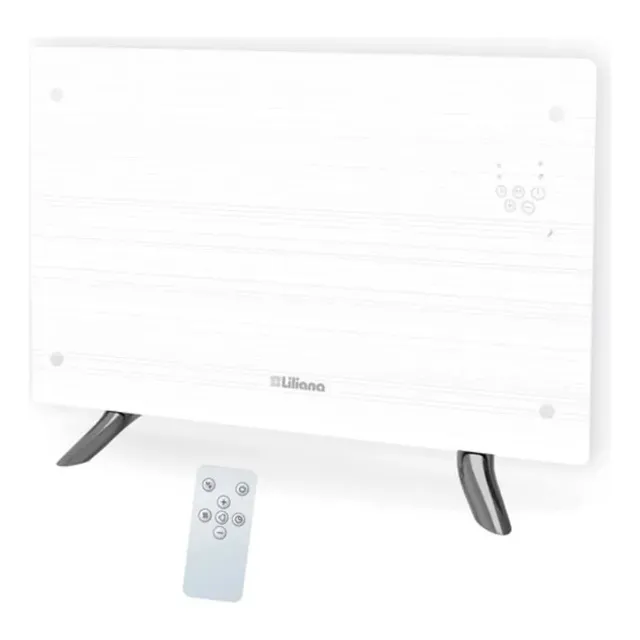 Vitroconvector Liliana Vidrio Pie/pared 2200w Ppv450 Blanco