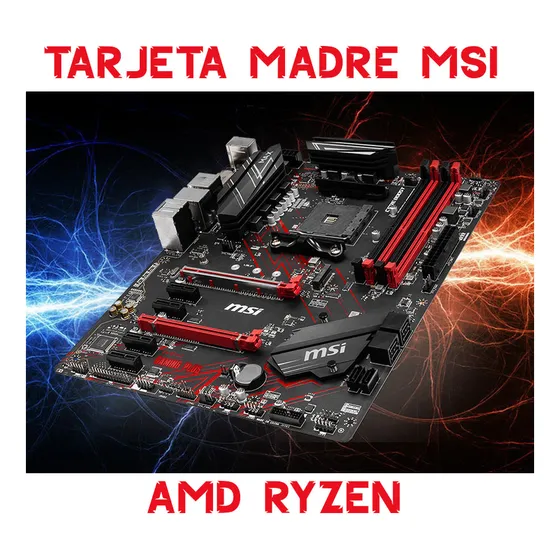 Tarjeta Madre Msi B450 Gaming Plus Para Amd Ryzen 7 Y 9