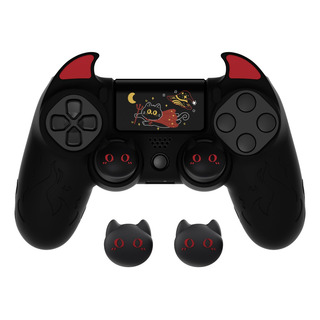 Capa De Silicone Playvital Cute Demon Para Controle Ps4 Capa De Silicone Playvital Cute Demon Para Controle Ps4