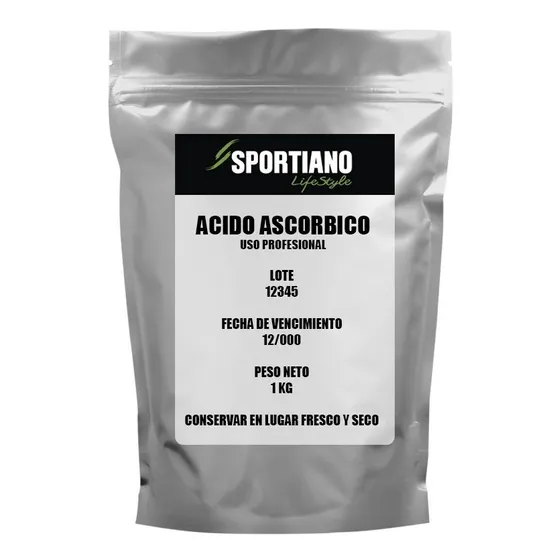 Acido Ascorbico Vitamina C Pura 1 Kg Pura En  Polvo
