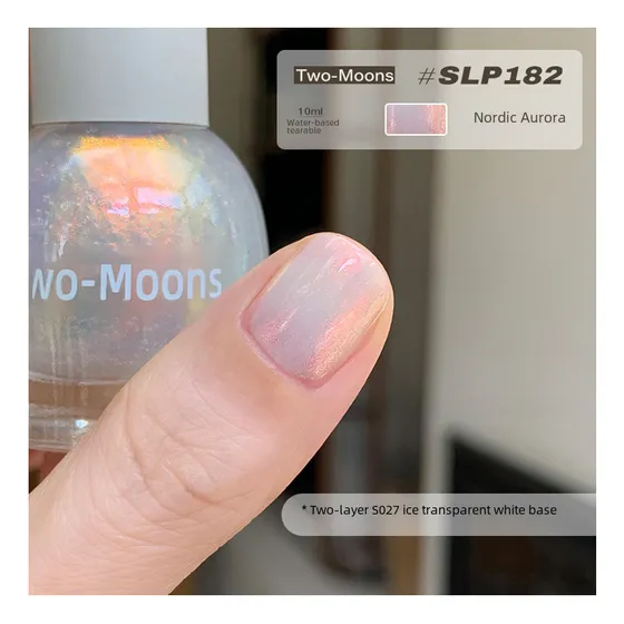 Slp249 Prata Quebrada Twomoons Glitter Peeloff