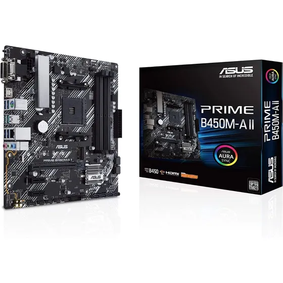 Tarjeta Madre Asus Prime B450m-a Ii Amd Am4 M.2 Ddr4 5000