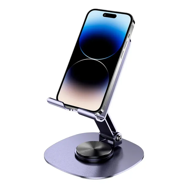 Soporte De Aluminio Para Tablet Y Teléfono Giratorio 360