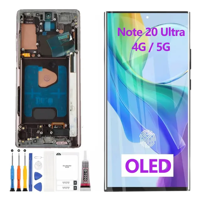 Oled Pantalla C/marco Para Samsung Note 20 Ultra N985f N986b