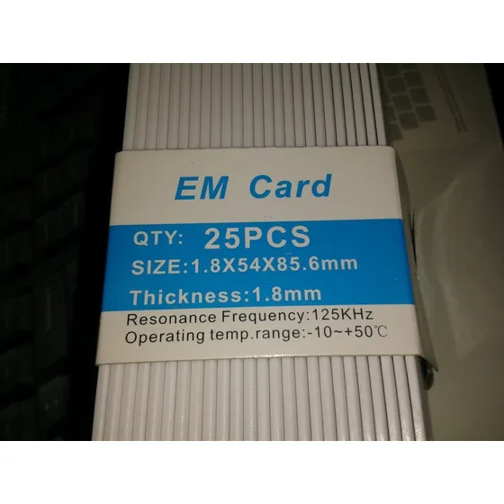 Tarjeta Proximidad Rfid 125khz 26 Bits Wiegand Gruesa 25unid