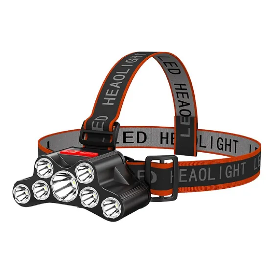 Linterna Frontal Potente Recargable De 7 Led