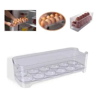 Organizador De Geladeira AcrĂlico Porta Ovos Cor Cinza-escuro Organizador De Geladeira AcrĂlico Porta Ovos Cor Cinza-escuro