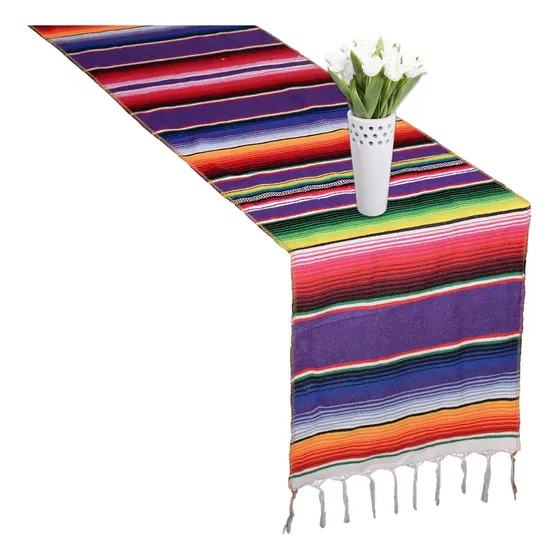 Camino Mesa Mexicano Fiesta Decoración 200x35cm Mantel