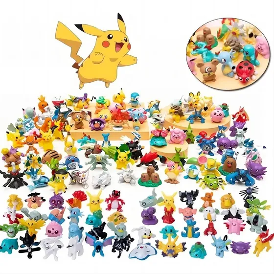 Set De Figuras De Acción Pokémon Juguetes Para Niño Pokémon Pokémon Varios - 144 Packs De 144 Piezas
