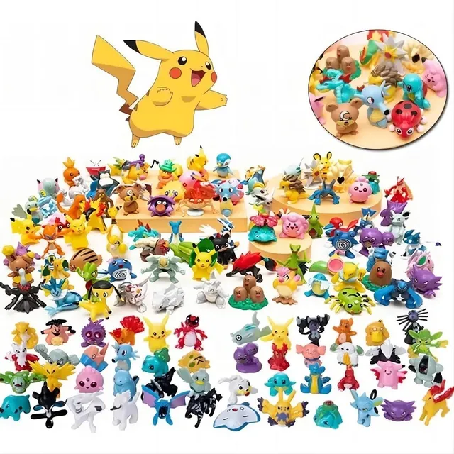 Set de figuras de acción Pokémon Juguetes para niño Pokémon Pokémon Varios - 144 packs de 144 piezas